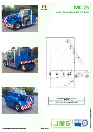 Промислові пересувні крани JMG MC 75