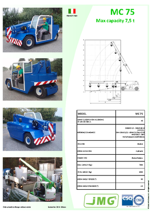 Промислові пересувні крани JMG MC 75