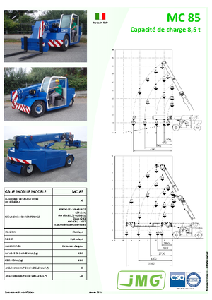 Промислові пересувні крани JMG MC 85