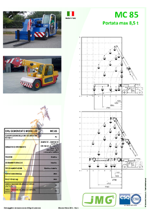 Промислові пересувні крани JMG MC 85