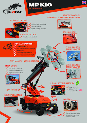 Промислові пересувні крани Jekko MPK10