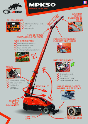 Промислові пересувні крани Jekko MPK50