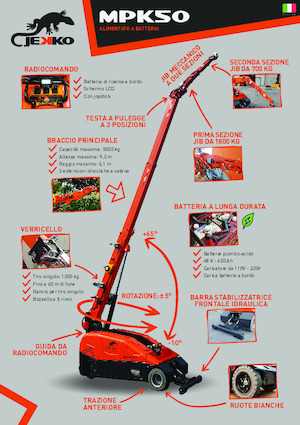 Промислові пересувні крани Jekko MPK50