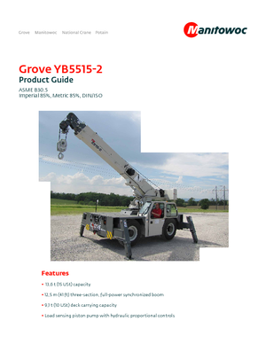 Промислові пересувні крани Grove YB5515-2