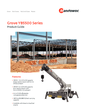 Промислові пересувні крани Grove YB 5515