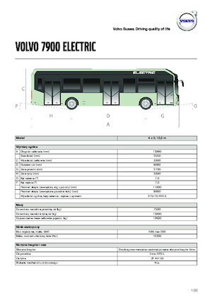 Міжміські автобуси Volvo Buses 7900 Eletric