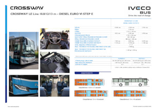 Міжміські автобуси Iveco Crossway LE Line 10,8m