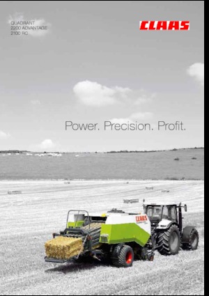 Великі тюкові прес-підбирачі + прес-підбирач з високою щільністю пресування Claas Quadrant 2200 Advantage