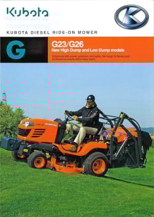 Газонокосарки, газонні та садові трактори Kubota G23 HD 