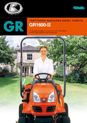 Газонокосарки, газонні та садові трактори Kubota GR1600-II 