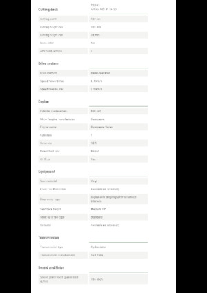 Газонокосарки, газонні та садові трактори Husqvarna TS 142