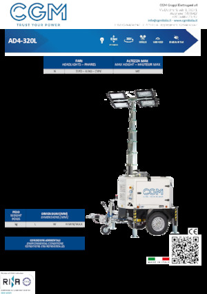 Світлові вежі CGM AD4-320L	