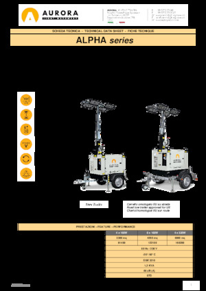 Світлові вежі Aurora Alpha 4x320W