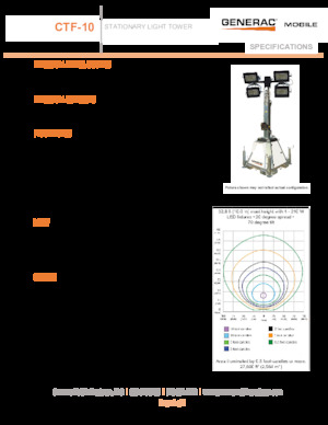 Світлові вежі Generac Mobile CTF 10 4x320W LED