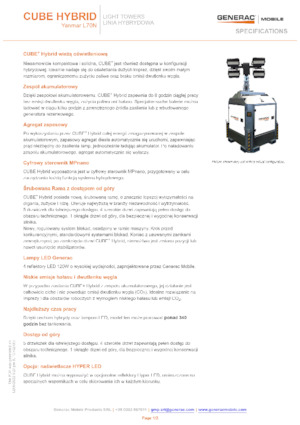 Світлові вежі Generac Mobile Cube Hybrid