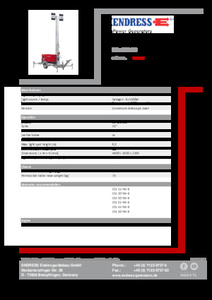 Світлові вежі Endress EFA 830 S6 