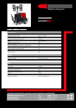 Світлові вежі Endress EFA 835 S4 320 HV 
