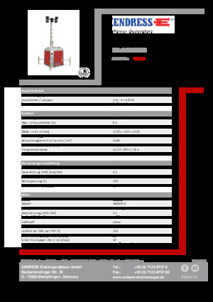 Світлові вежі Endress EFA 840 S4 320