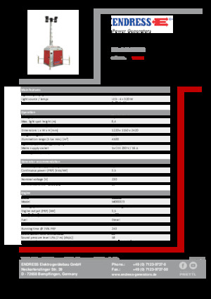 Світлові вежі Endress EFA 840 S4 320