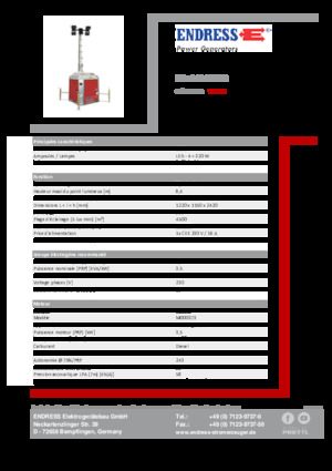 Світлові вежі Endress EFA 840 S4 320