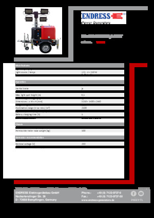 Світлові вежі Endress EFA 850 S4 150 Hybrid ST 