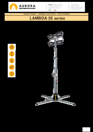 Світлові вежі Aurora Lambda 55 4x75W