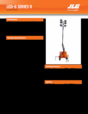 Світлові вежі JLG LED-6 Series II