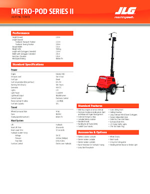 Світлові вежі JLG Metro-POD