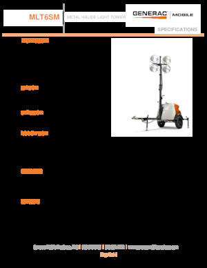 Світлові вежі Generac Mobile MLT6 SM