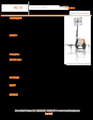 Світлові вежі Generac Mobile MLTS
