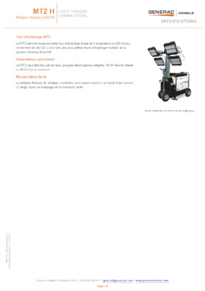 Світлові вежі Generac Mobile MT 2 Y