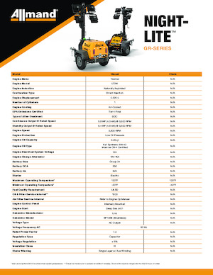 Світлові вежі Allmand Night-Lite GL series