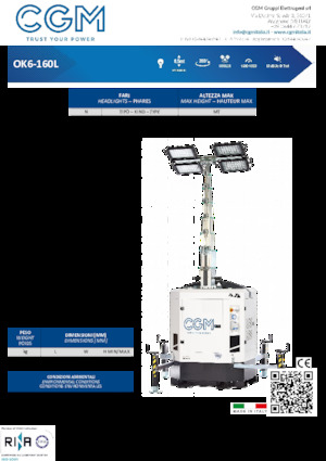 Світлові вежі CGM OK6-160L