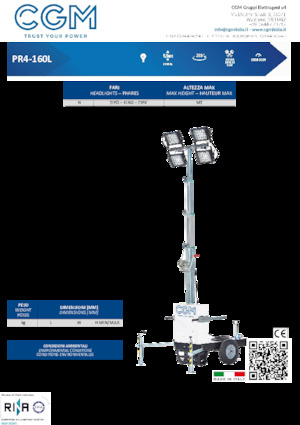 Світлові вежі CGM PR4-160L CX5000