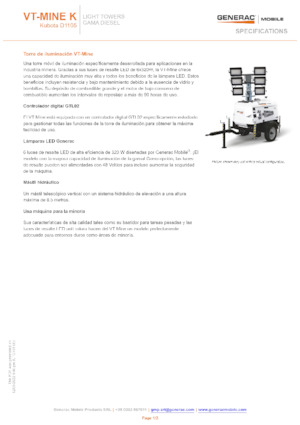Світлові вежі Generac Mobile VT-MINE K