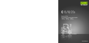 навантажувач з вилковим захватом LPG Clark C15 L