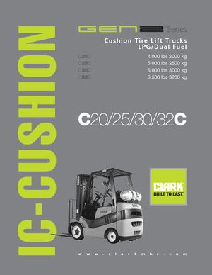 навантажувач з вилковим захватом LPG Clark C20 C