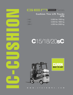 навантажувач з вилковим захватом LPG Clark C20 s C