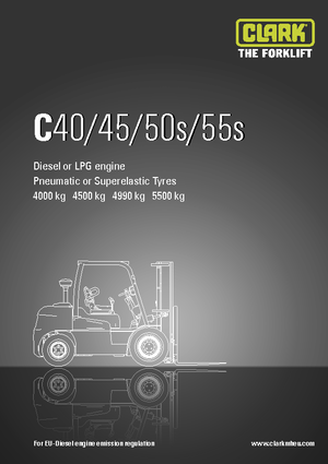 навантажувач з вилковим захватом LPG Clark C50 s L