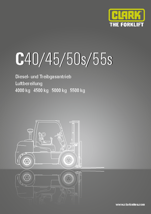навантажувач з вилковим захватом LPG Clark C50 s L