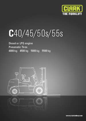 навантажувач з вилковим захватом LPG Clark C55 s L