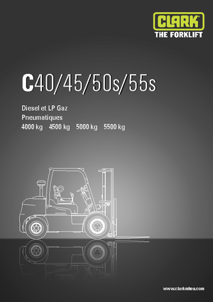 навантажувач з вилковим захватом LPG Clark C55 s L