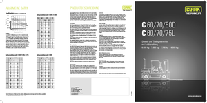 навантажувач з вилковим захватом LPG Clark C60 L