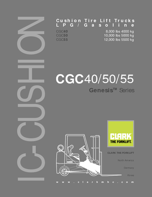 навантажувач з вилковим захватом LPG Clark CGC 55