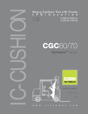 навантажувач з вилковим захватом LPG Clark CGC 60