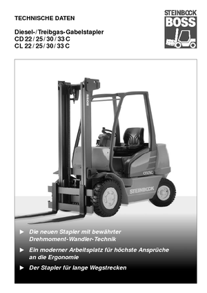 навантажувач з вилковим захватом LPG Steinbock CL 33 C