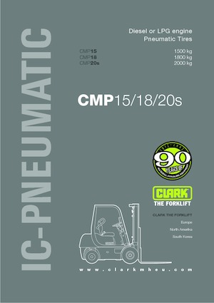 навантажувач з вилковим захватом LPG Clark CMP 15 L