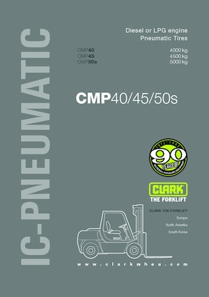 навантажувач з вилковим захватом LPG Clark CMP 45 L