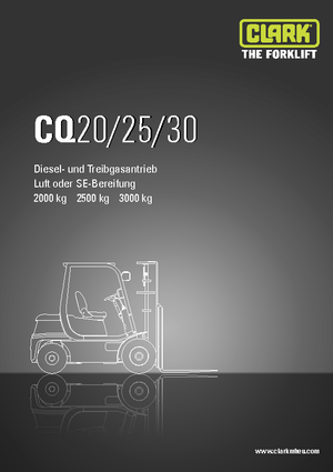 навантажувач з вилковим захватом LPG Clark CQ 30 L