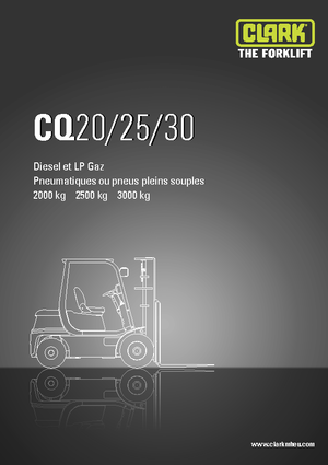 навантажувач з вилковим захватом LPG Clark CQ 30 L